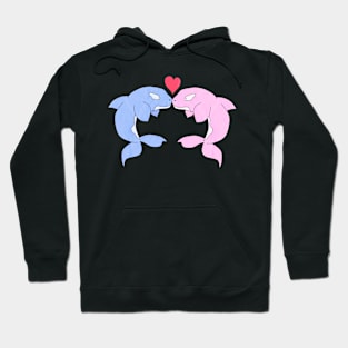 Orcas In Love Hoodie